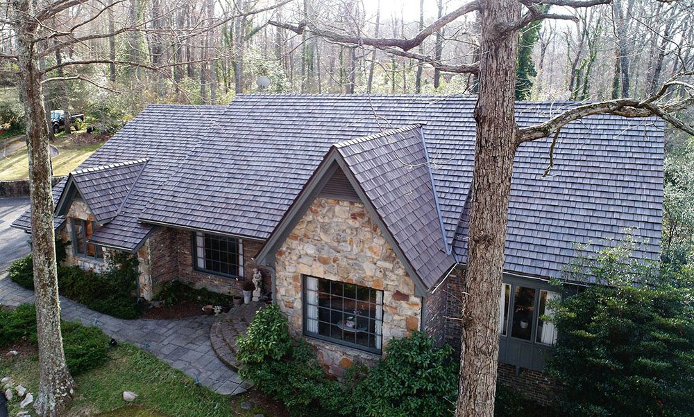 cedar shake shingles vs composite roofing on a home in Milwaukee, WI