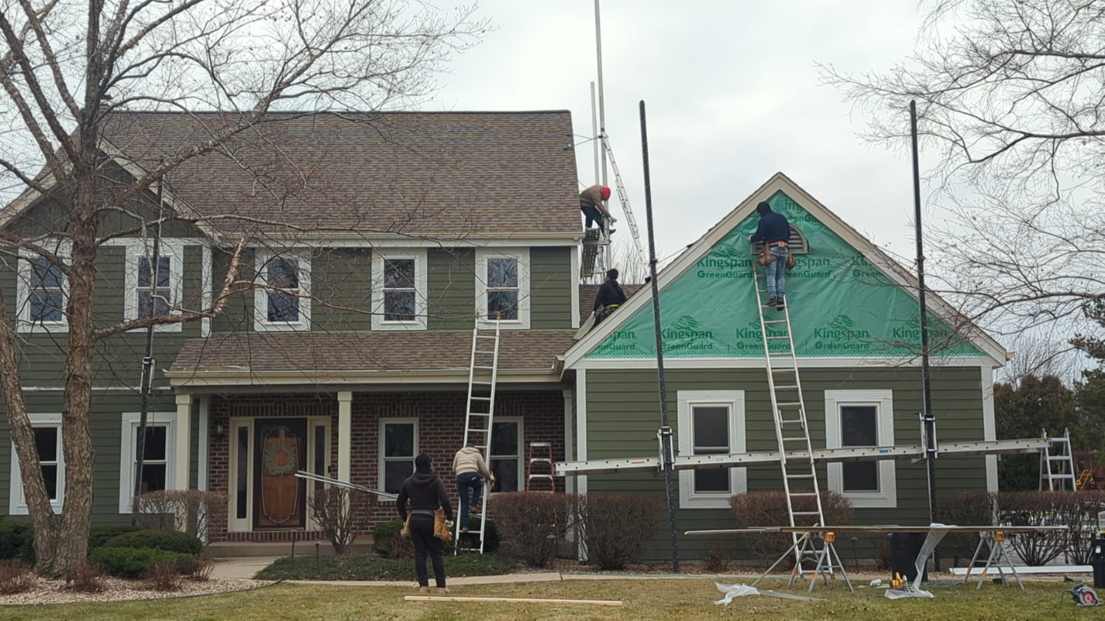 Semper Fi siding project while getting new green siding - 11/2023