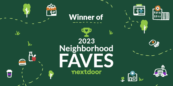 Promo for Semper Fi after winner a 2023 Neighborhood Faves award from Nextdoor